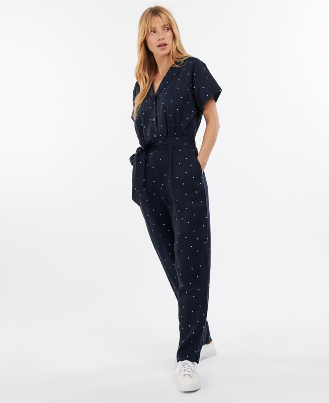 Vestido Barbour Melita Jumpsuit Mujer Azul Marino | 193420-FXH